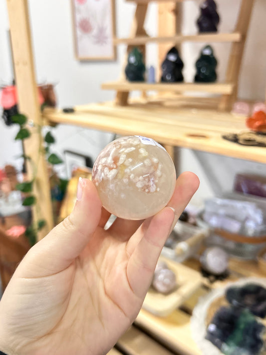 Flower Agate Sphere B