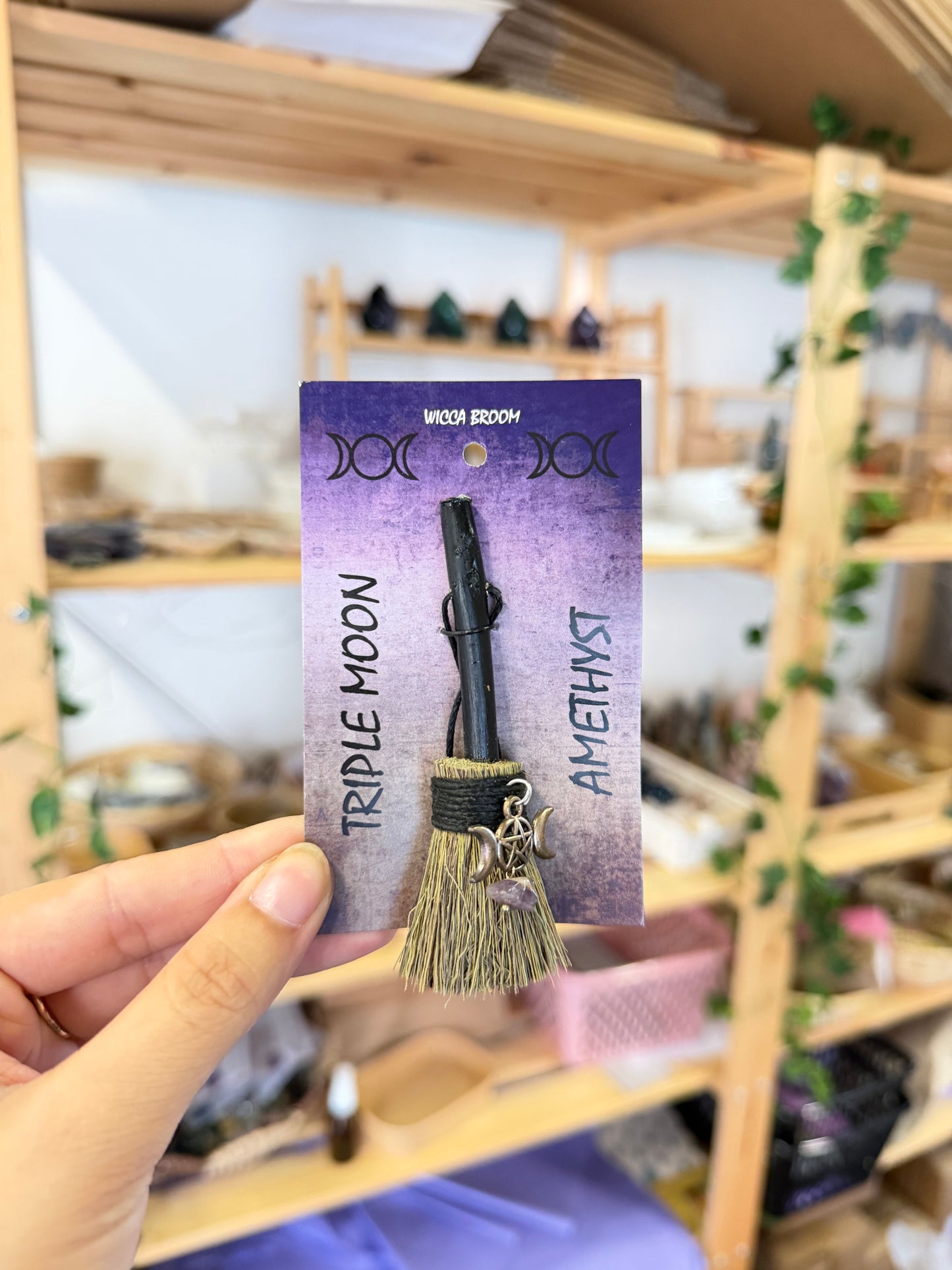 Mini Witch's Broom Triple Moon