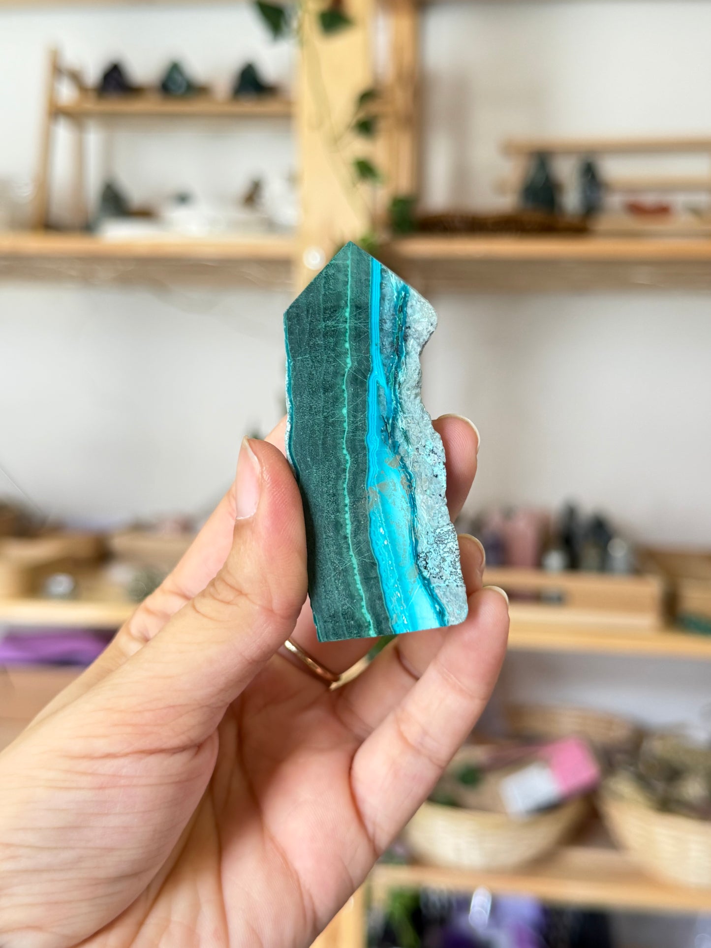 Malachite & Chrysocolla Tower D