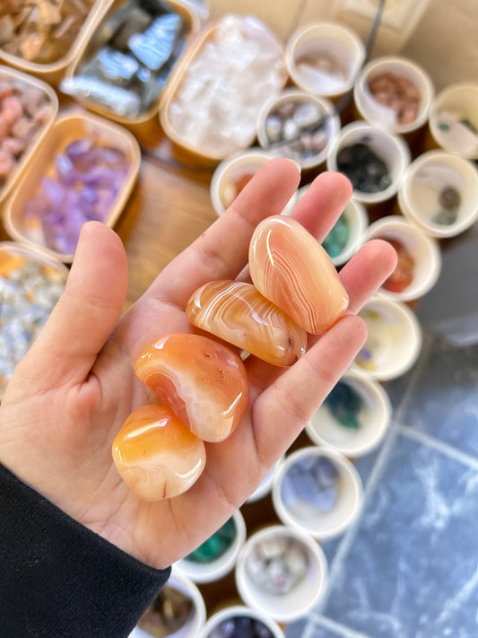 Apricot Agate Tumble