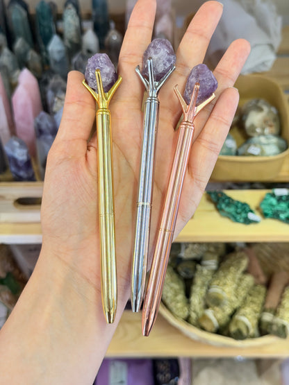 Crystal Pen (Multiple Crystal Options!)