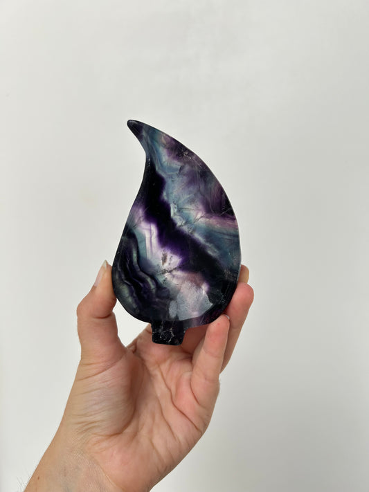 Fluorite Leaf Bowl