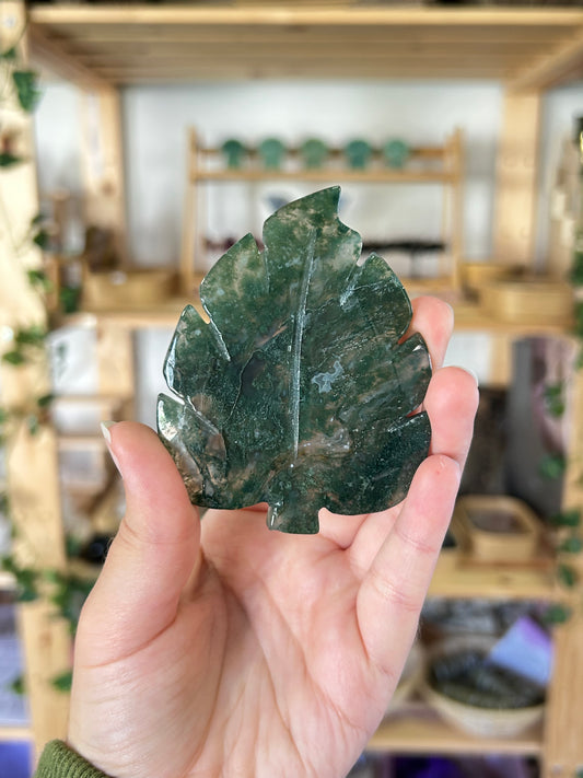 Moss Agate Leaf