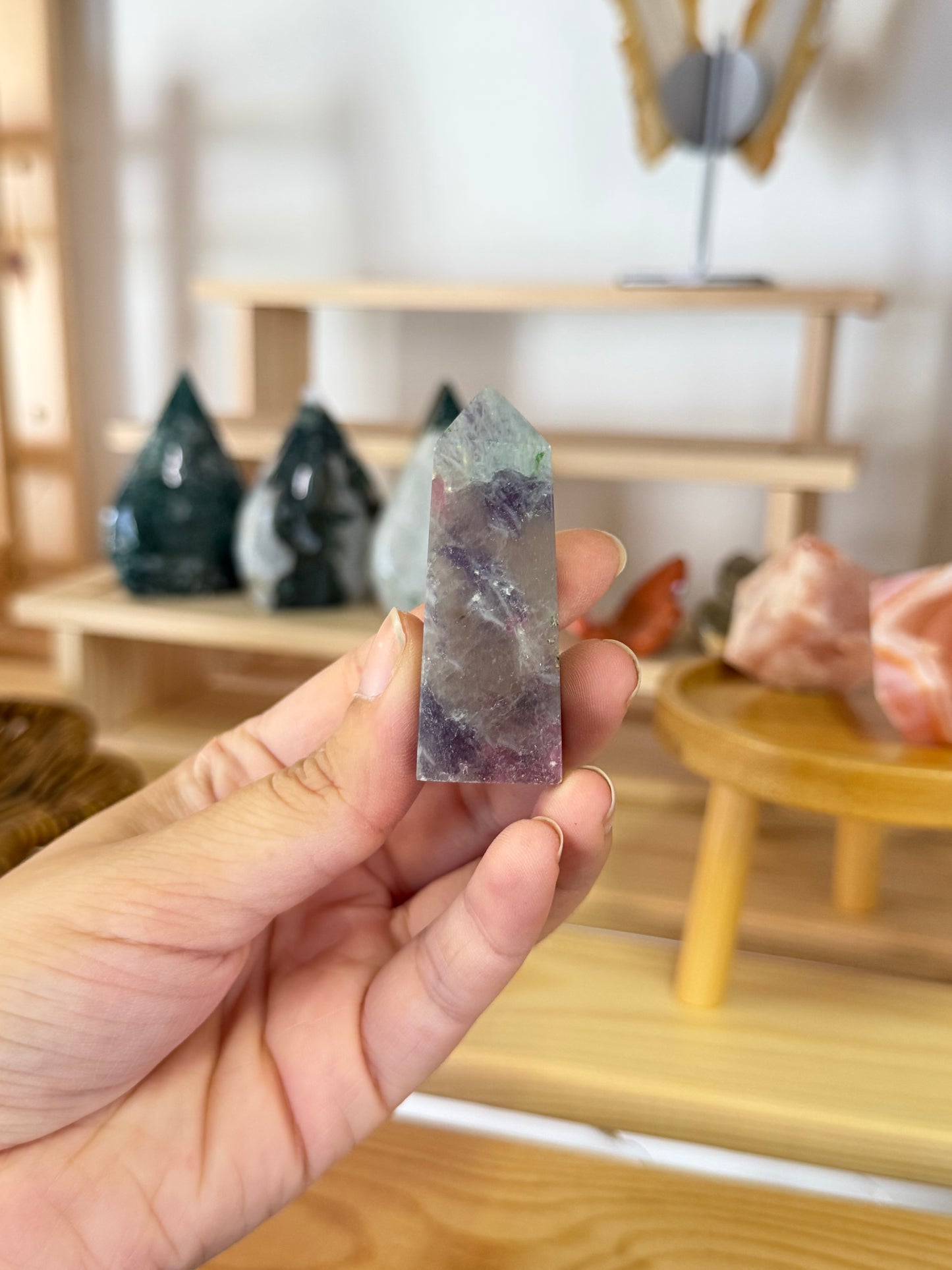 Lepidolite x Pink Tourmaline Tower E