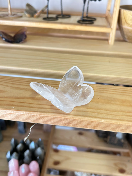 Clear Quartz Butterfly