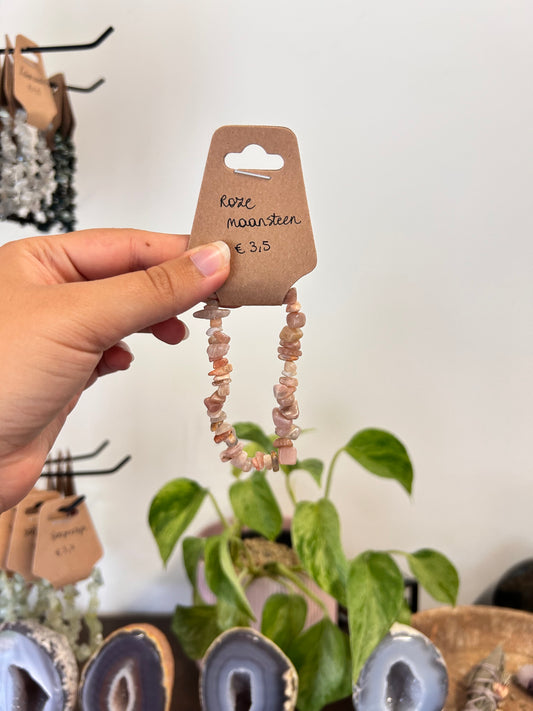 Peach Moonstone Bracelet