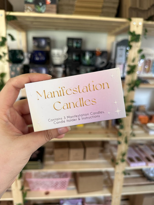 Manifestation Spell Candles in a box