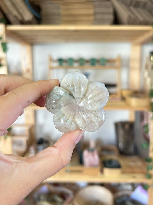 Flower Agate Flower Carving