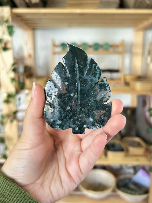 Moss Agate Leaf