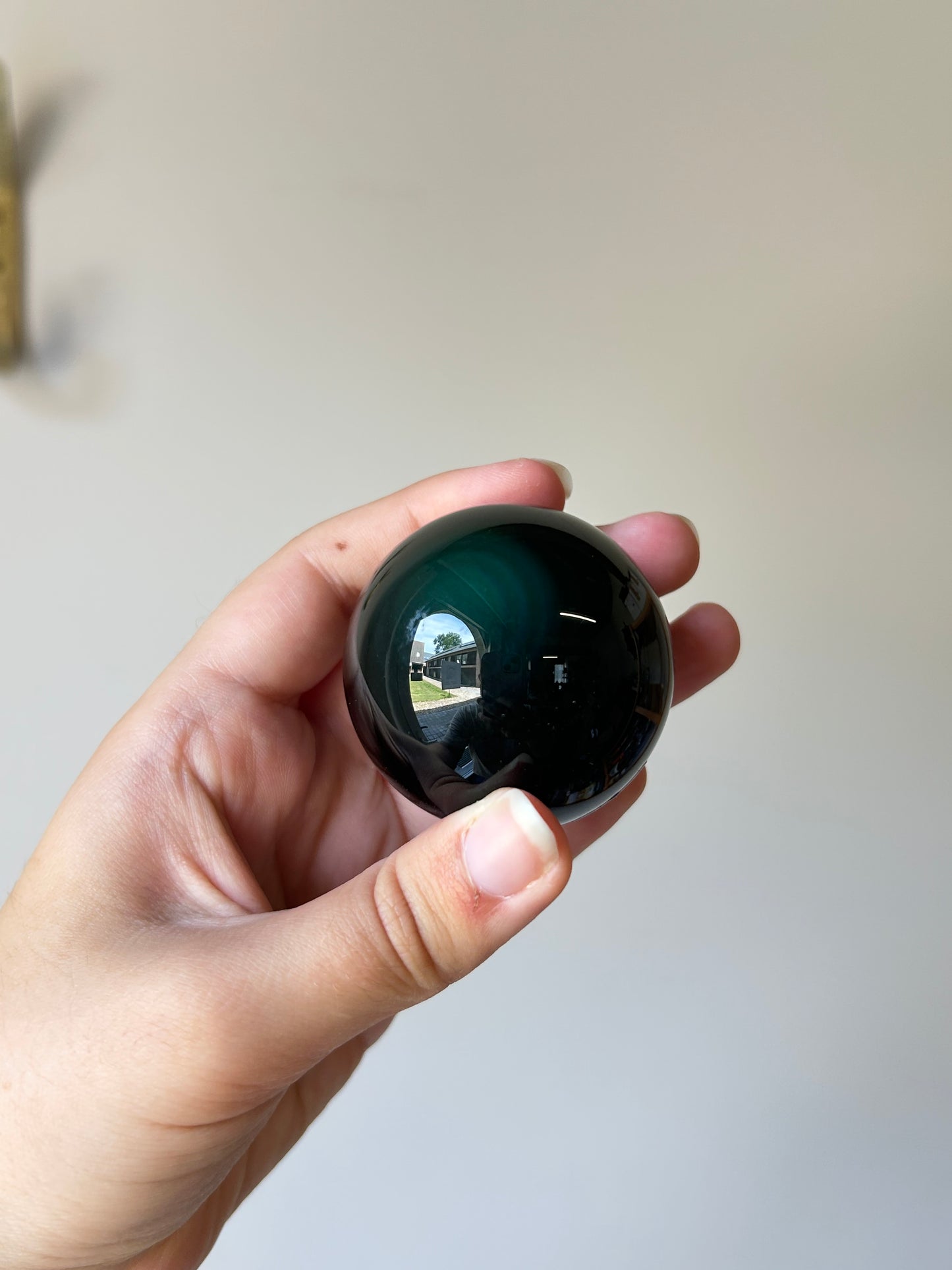 Rainbow Obsidian Sphere