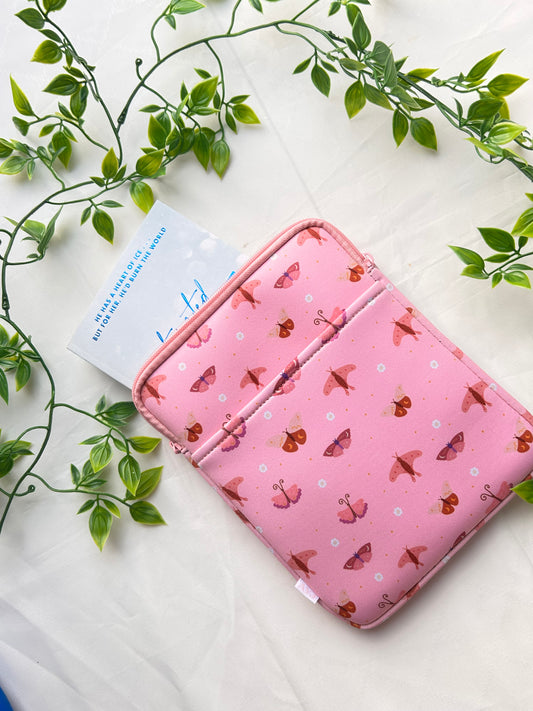 Pink Moth Book/Tablet Sleeve