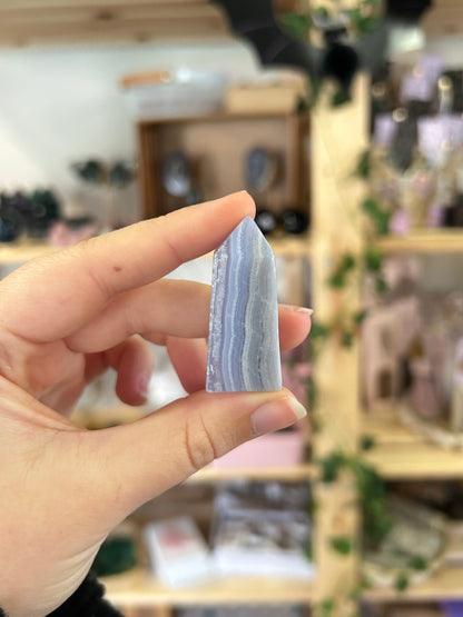 Blue Lace Agate Tower