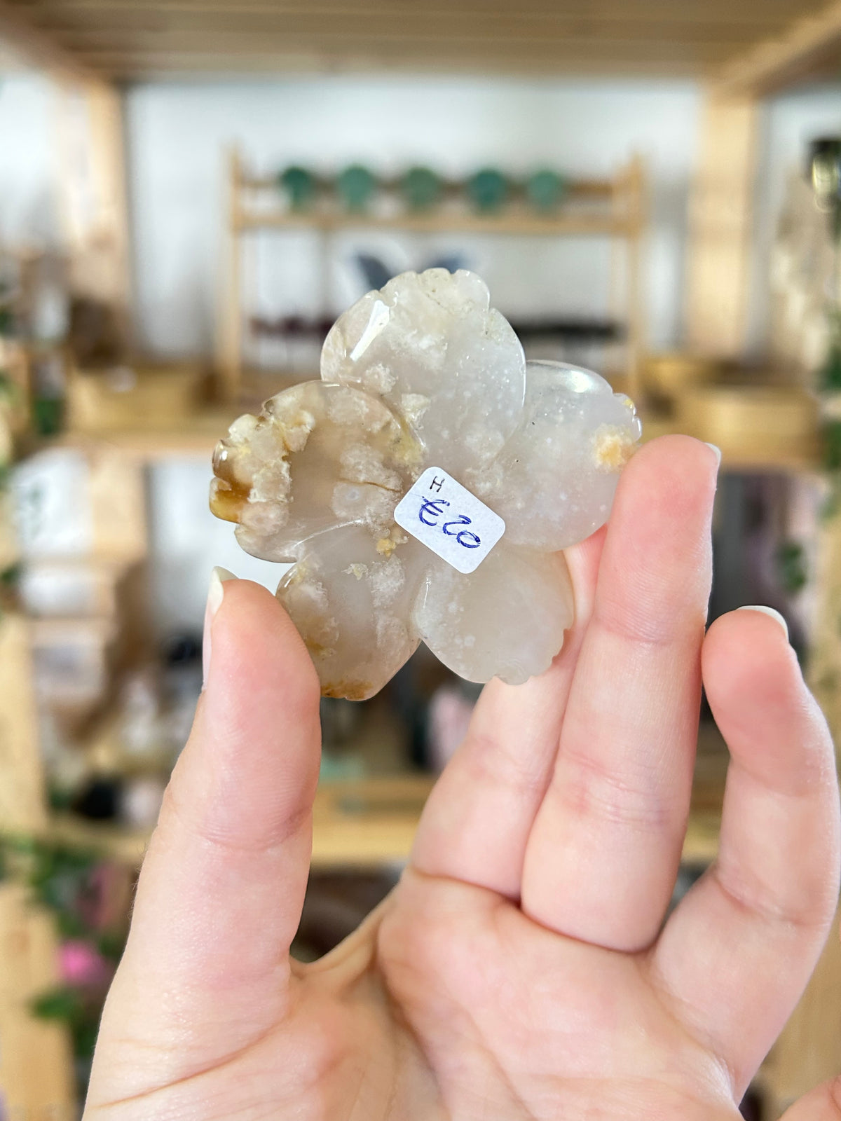 Flower Agate Flower Carving