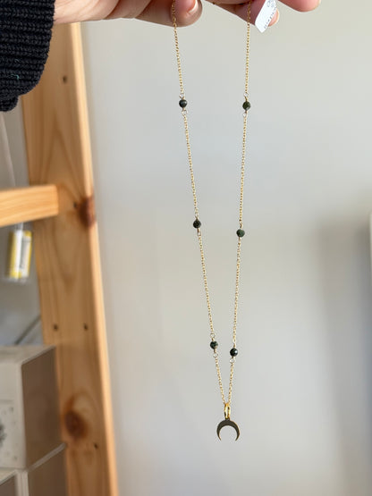 Seraphinite Moon Necklace