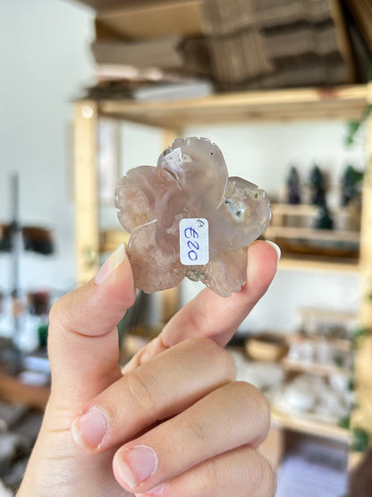 Flower Agate Flower Carving
