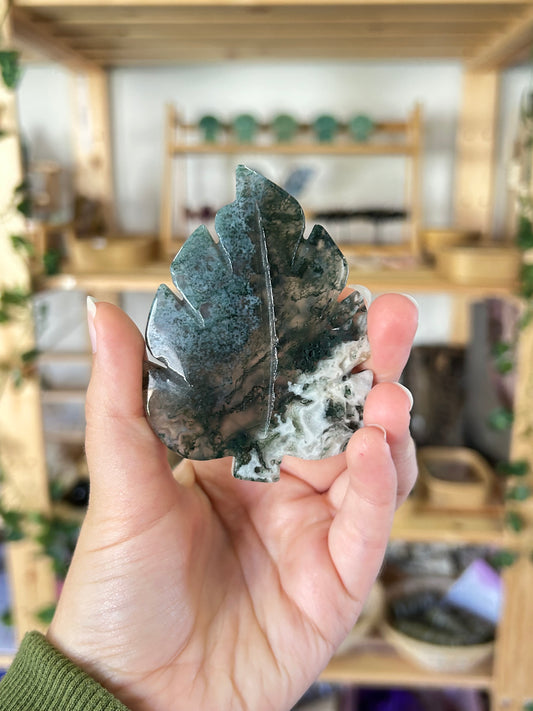 Moss Agate Leaf