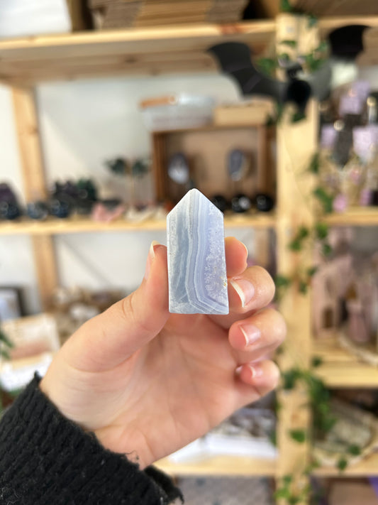 Blue Lace Agate Tower
