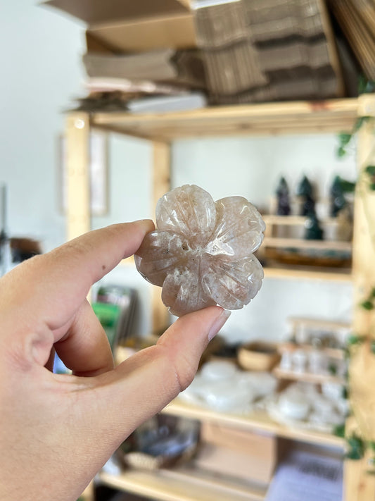 Flower Agate Flower Carving