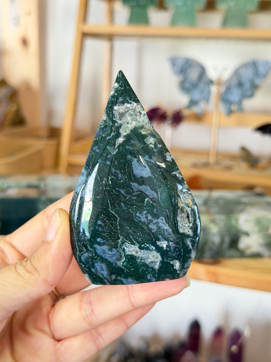 Moss Agate Flame | E