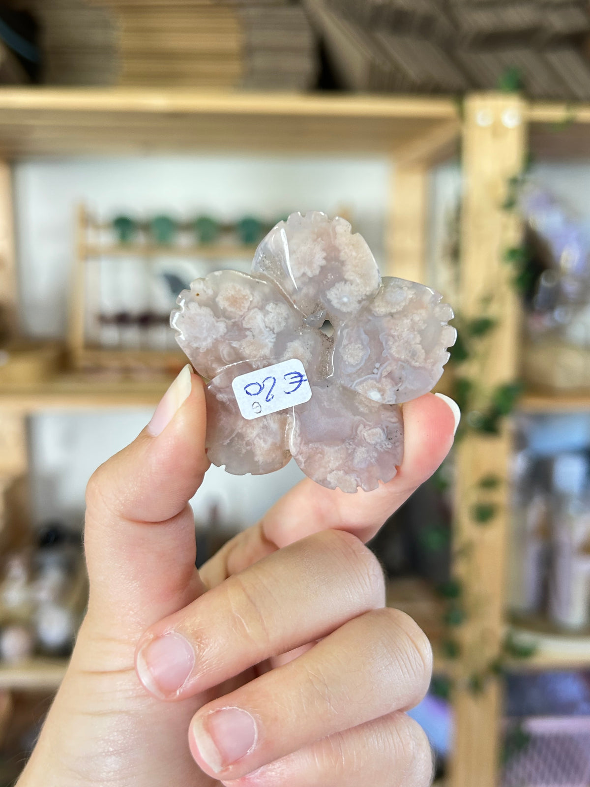 Flower Agate Flower Carving