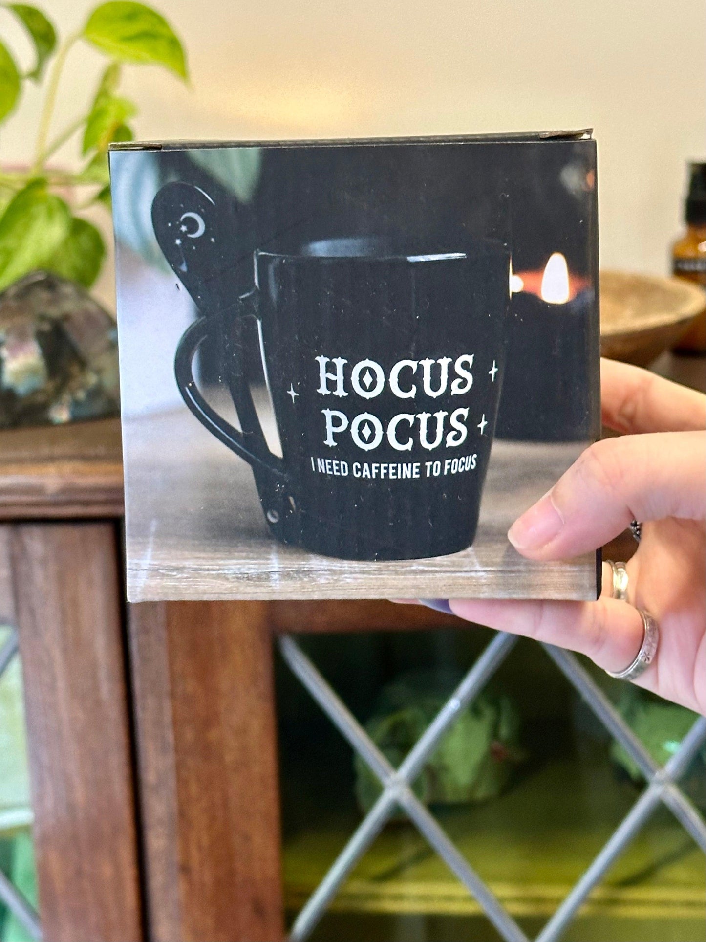 hocus pocus mug with spoon