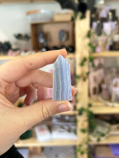 Blue Lace Agate Tower