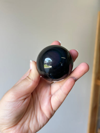 Rainbow Obsidian Sphere