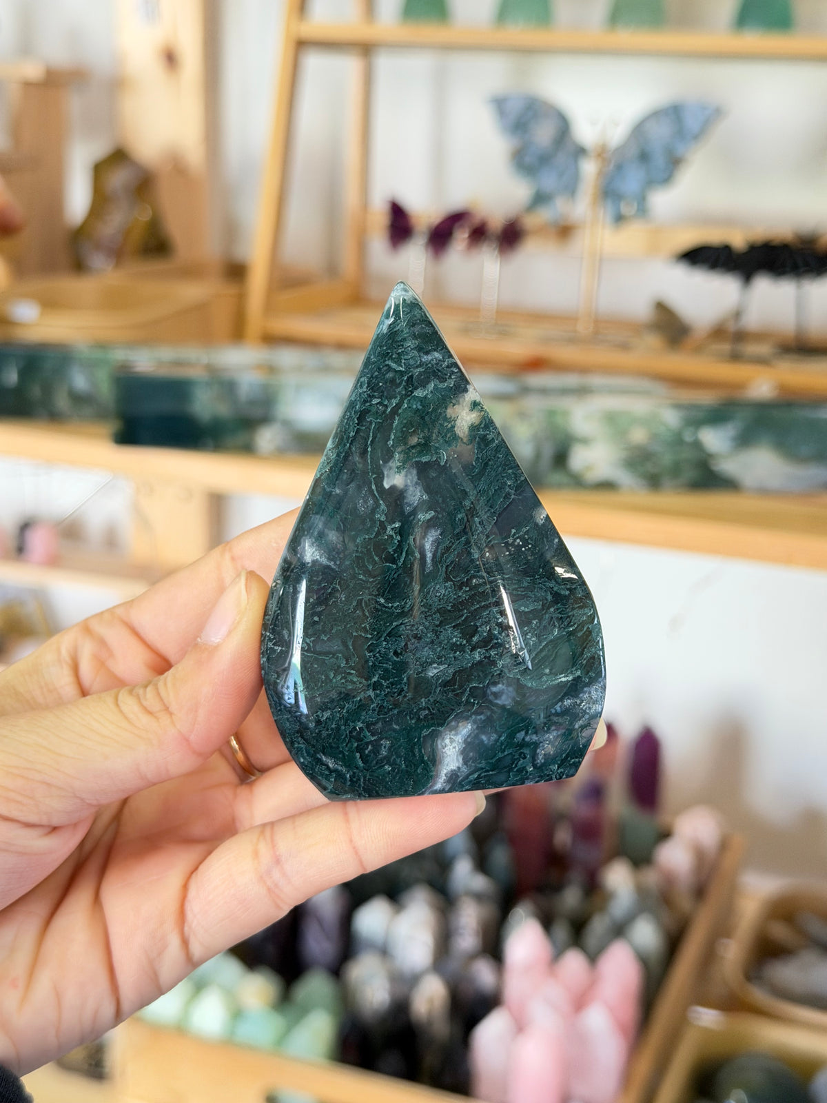 Moss Agate Flame | B
