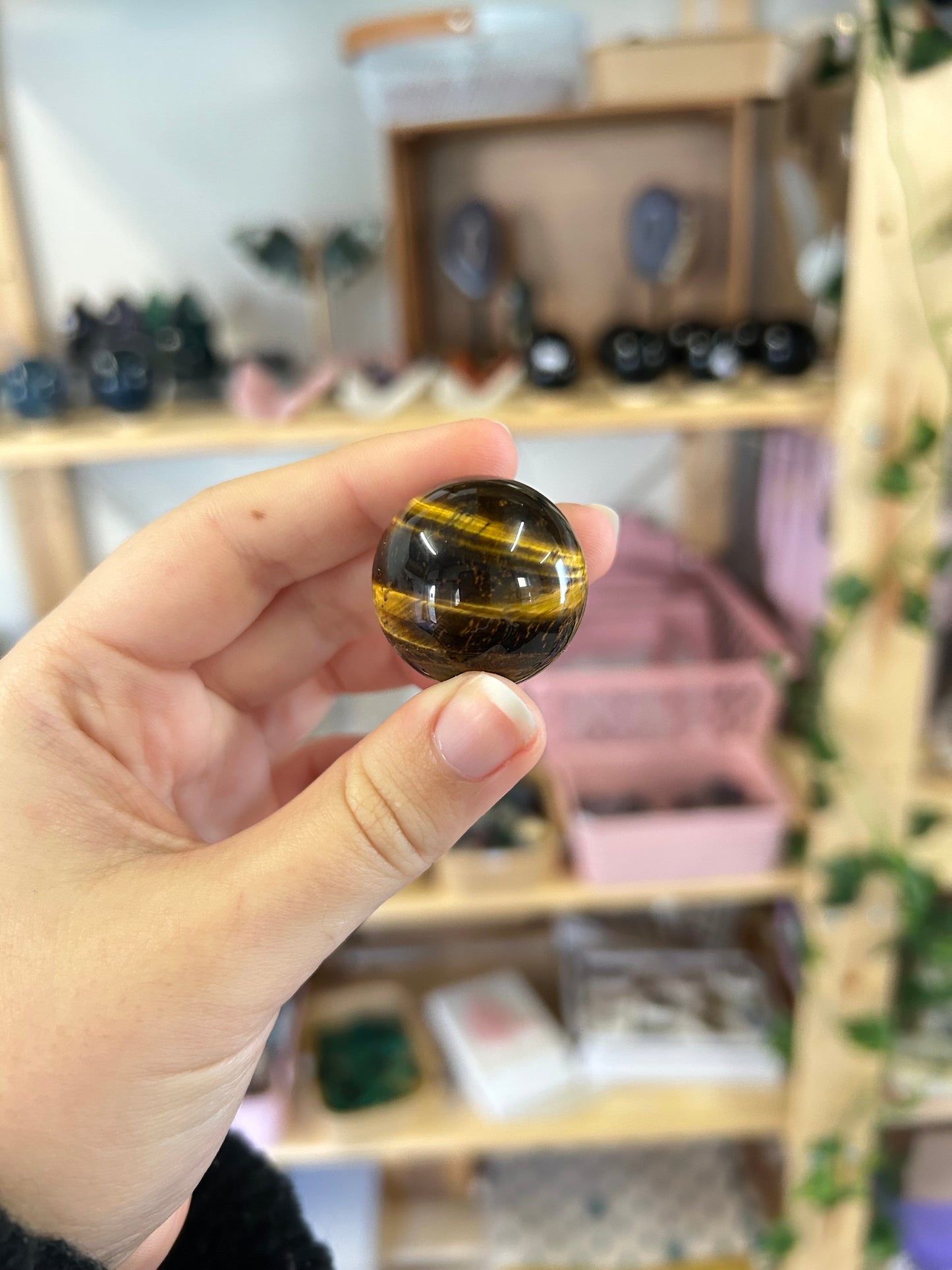 Tigers Eye Mini Sphere