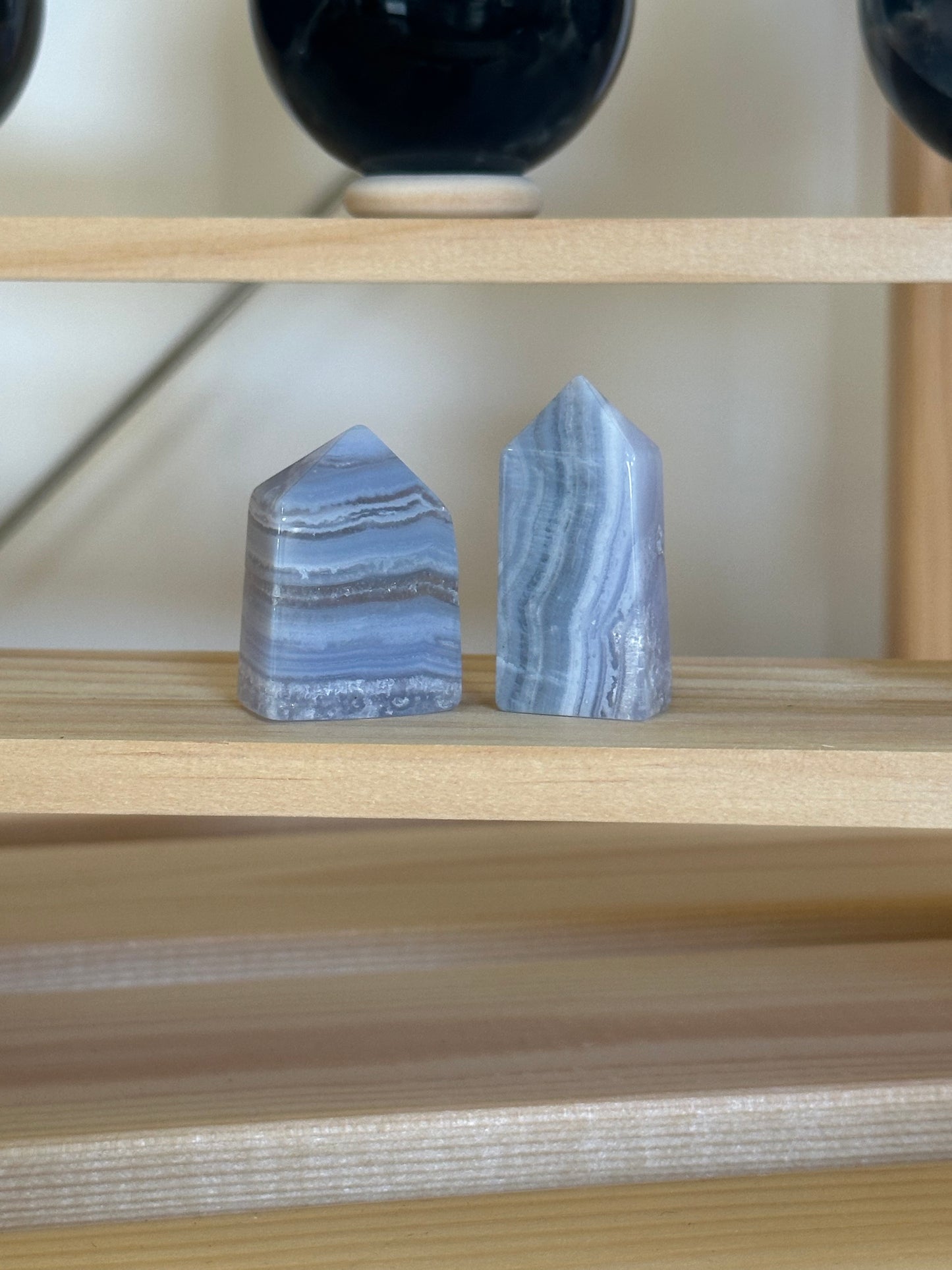 Blue Lace Agate Towers