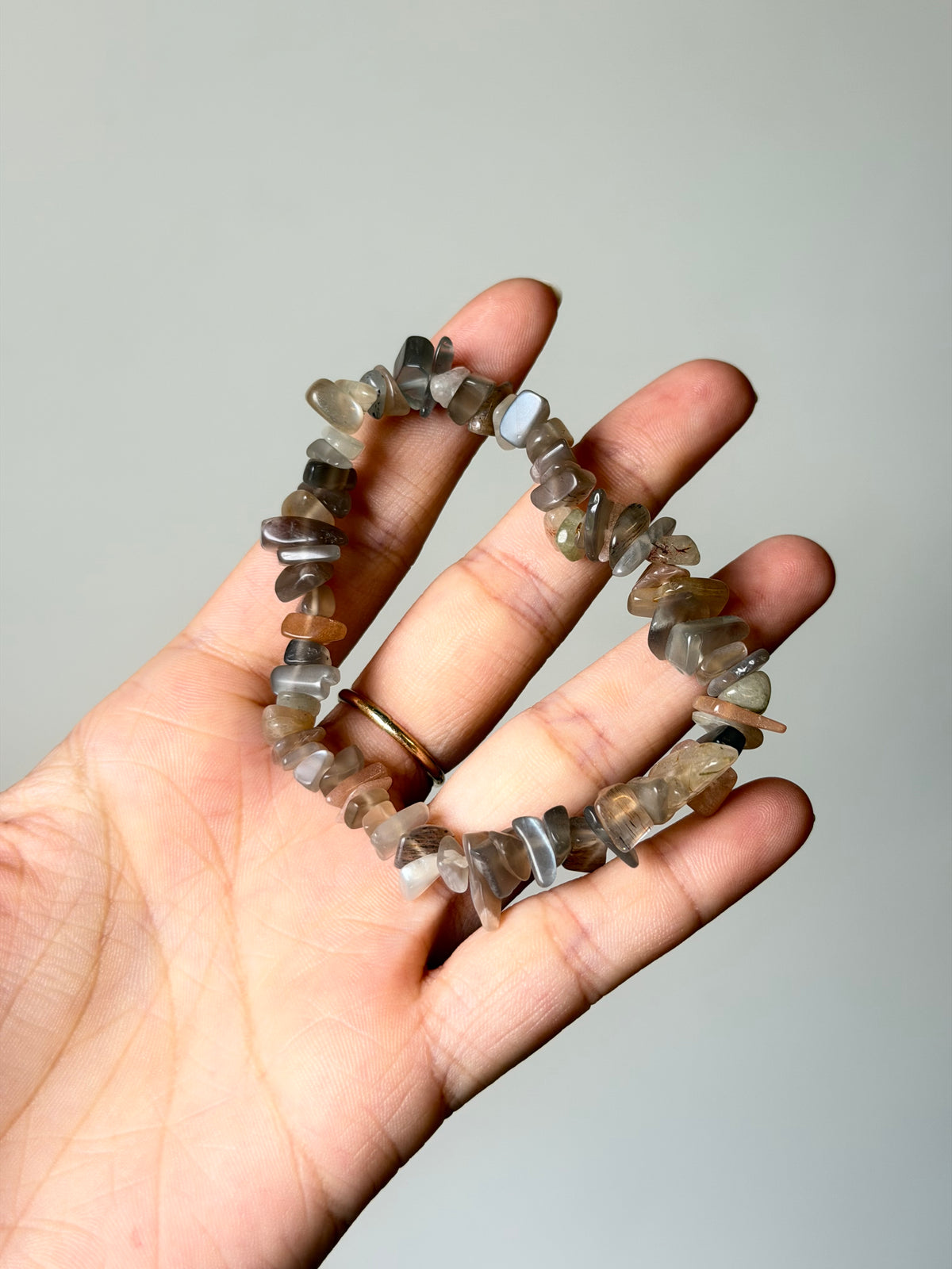 Grey Moonstone Bracelet