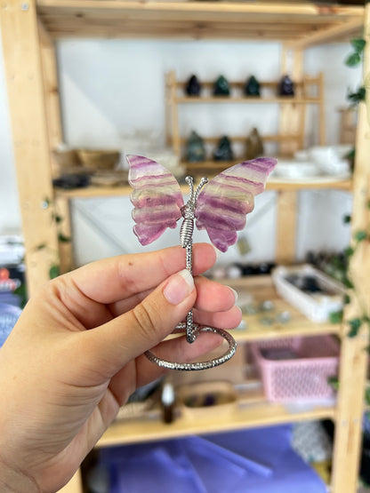 Fluorite Butterfly On Stand