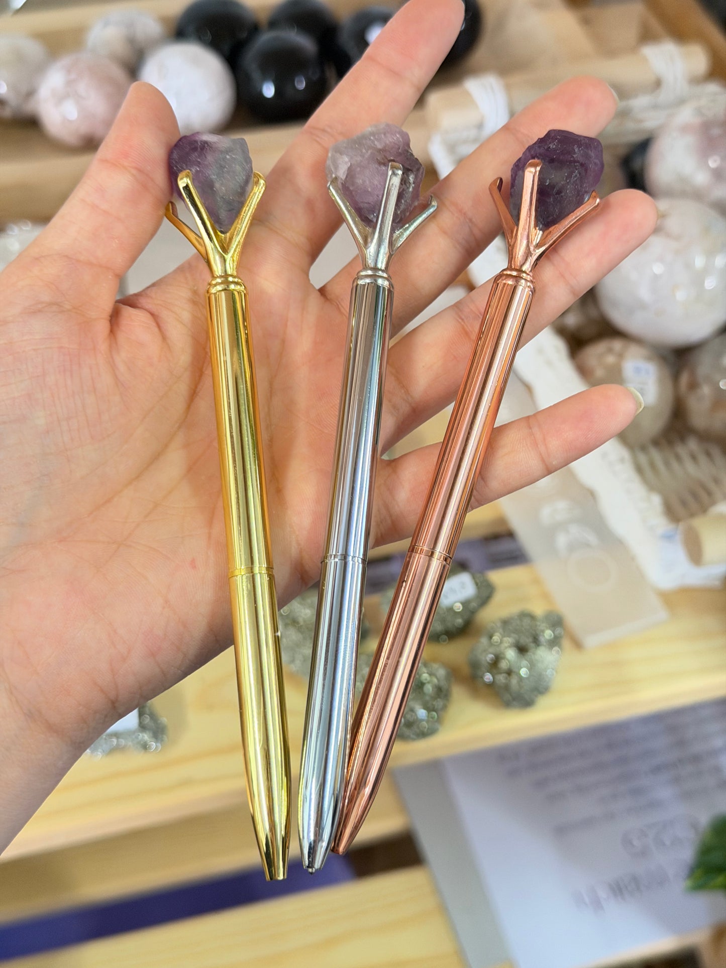 Crystal Pen (Multiple Crystal Options!)