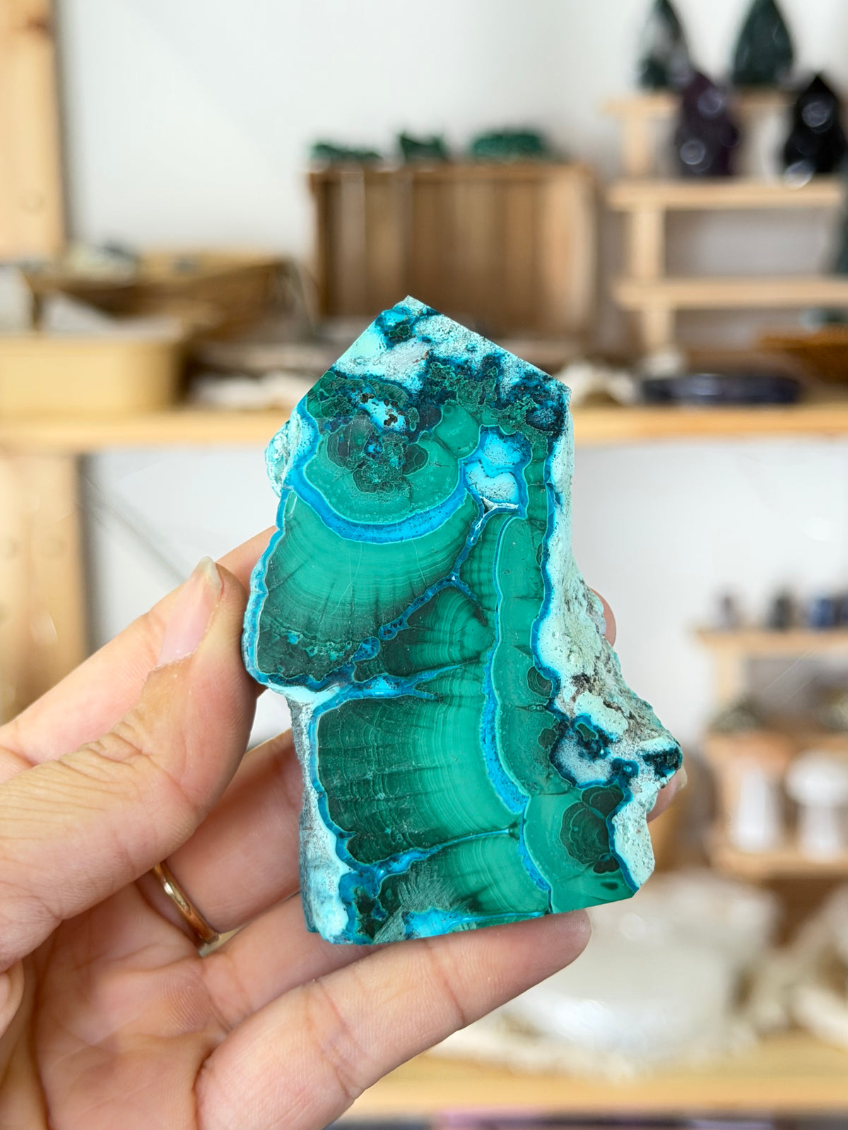 Malachite & Chrysocolla Tower | I
