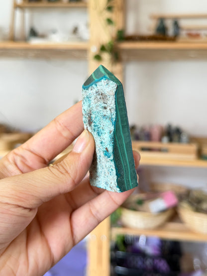 Malachite & Chrysocolla Tower A