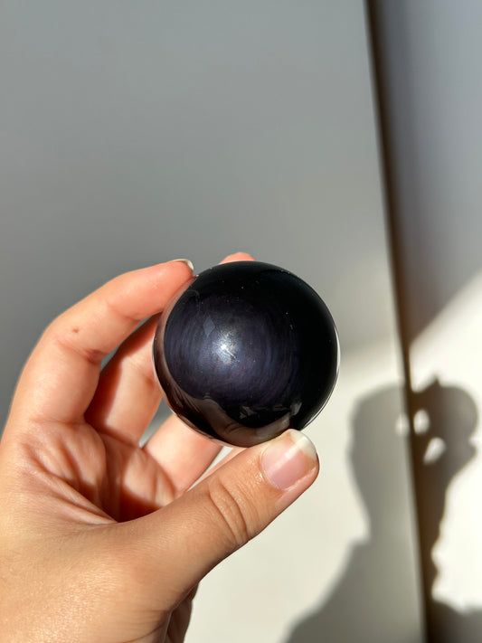 Rainbow Obsidian Sphere