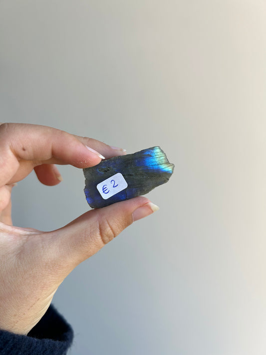 Labradorite Half-Polished Slice