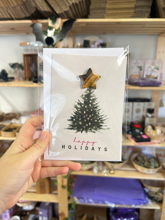 Happy Holidays - Tiger’s Eye Star