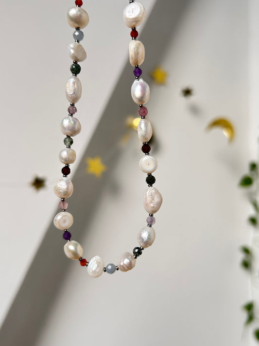 Crystal & Pearl Necklace