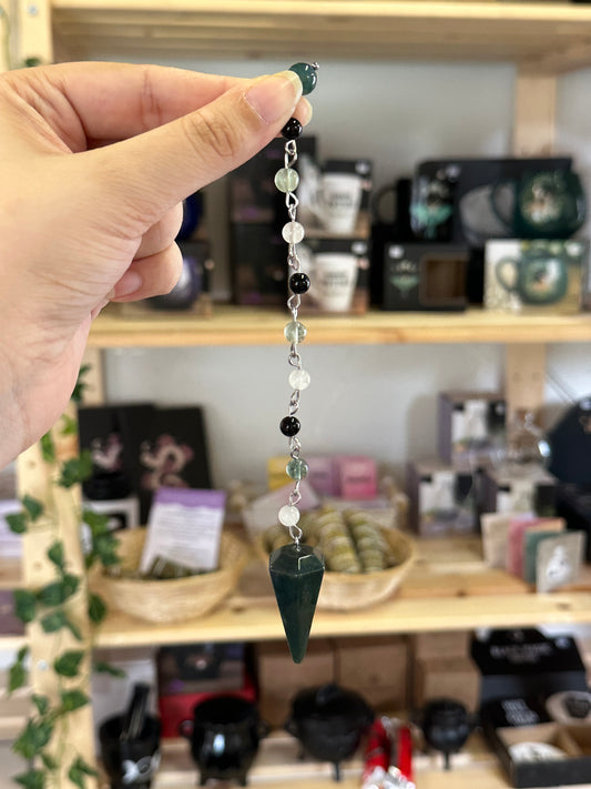 Moss Agate Pendulum