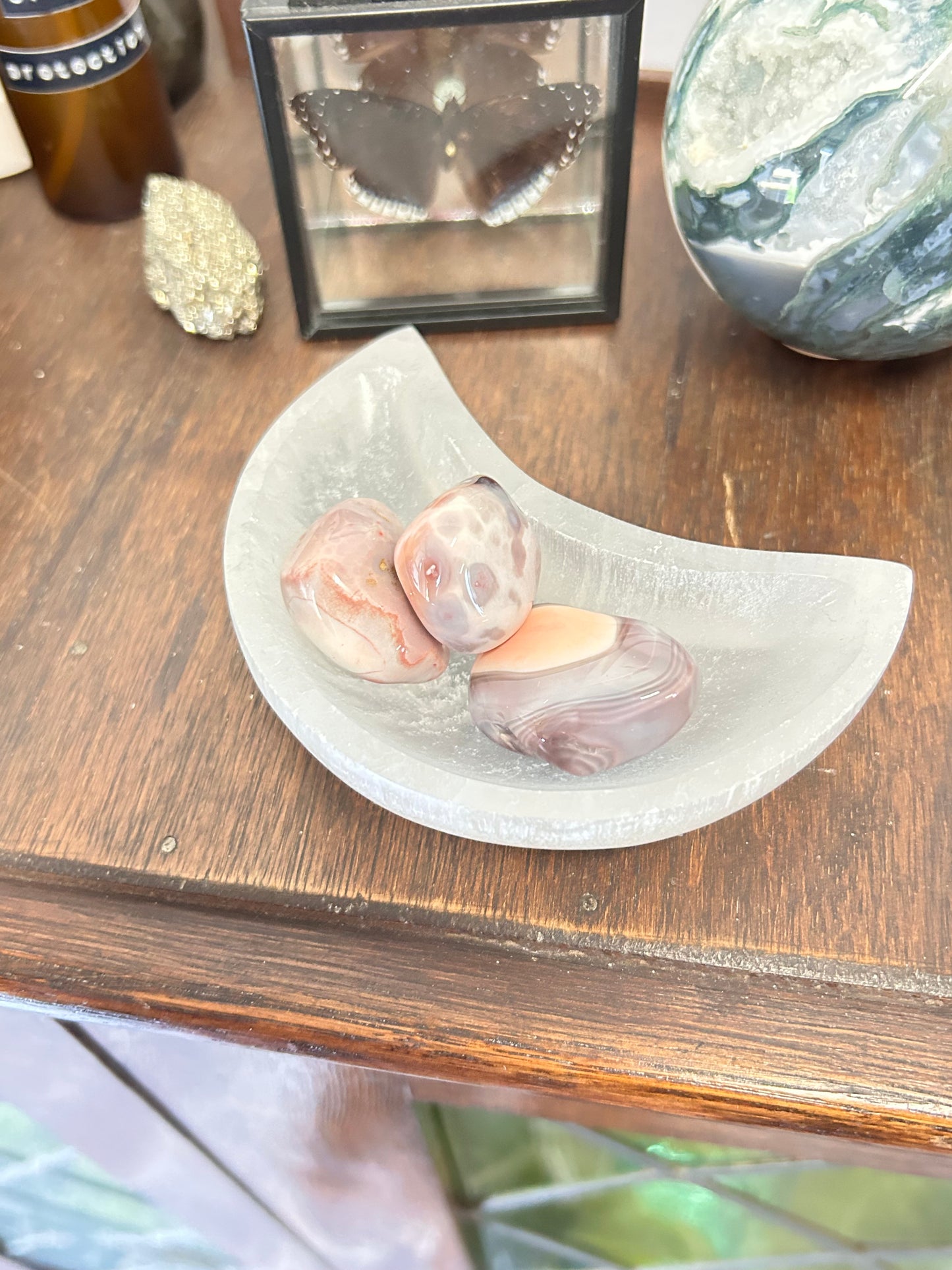 Pink Botswana Agate Tumble
