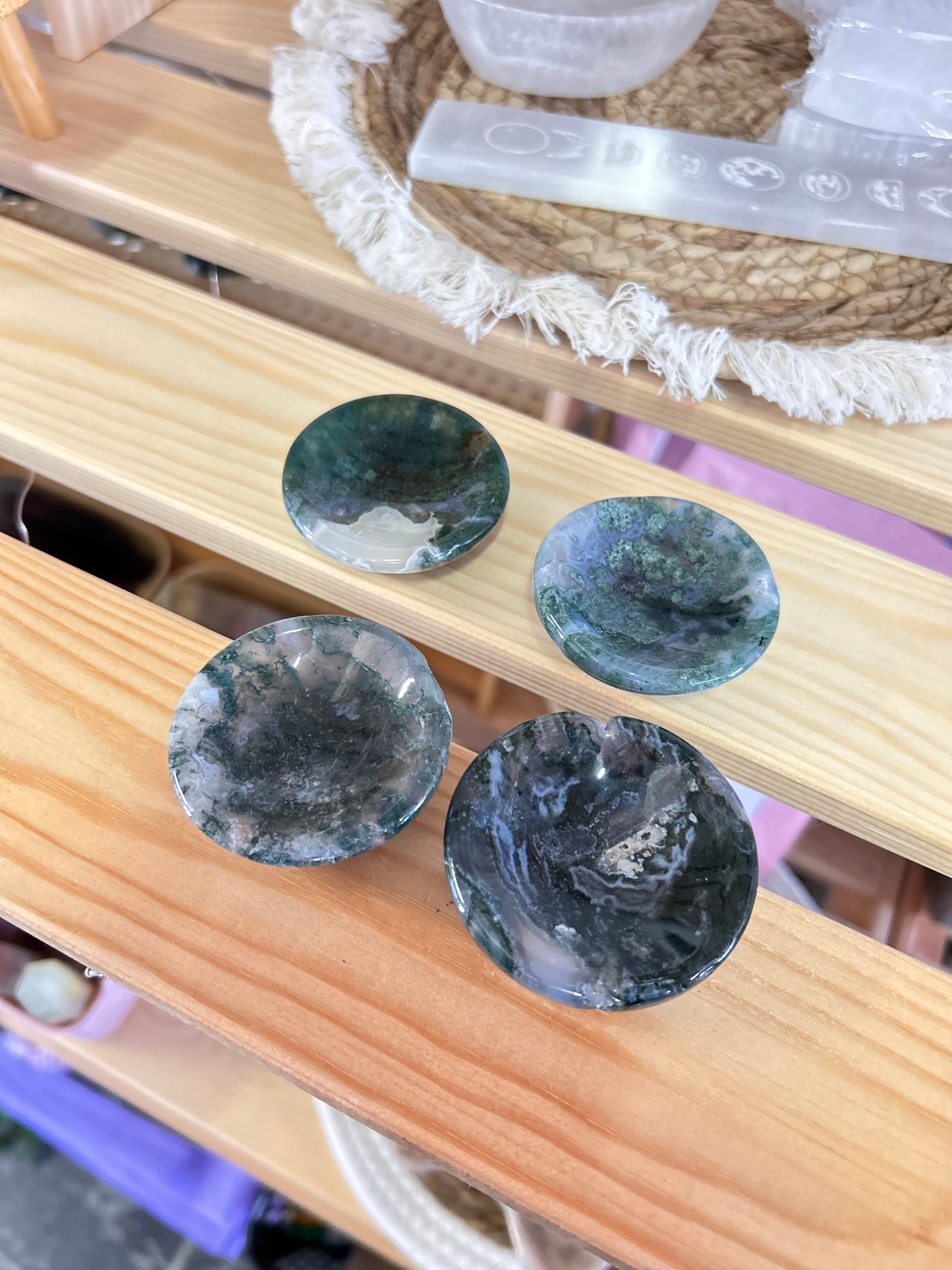 Moss Agate Bowl - Intuitively Picked!