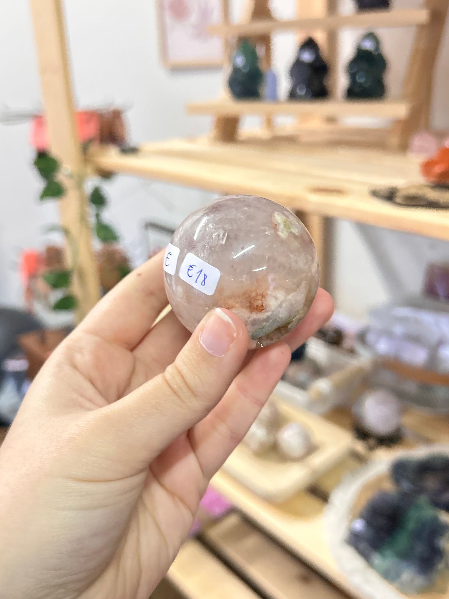 Flower Agate Sphere E