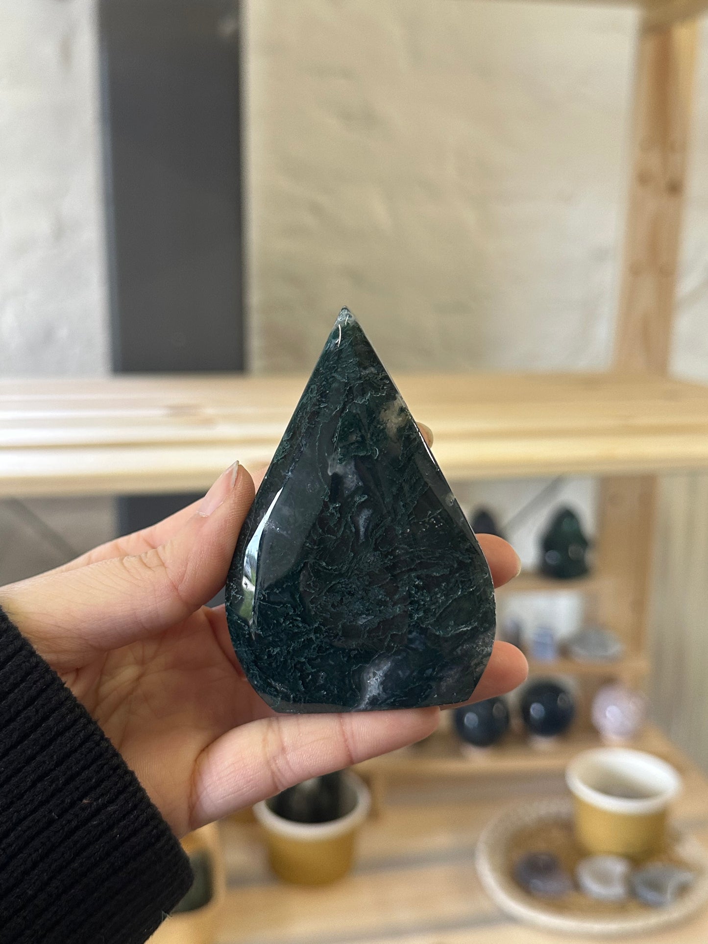 Moss Agate Flame #3
