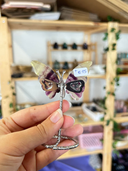 Fluorite Butterfly On Stand