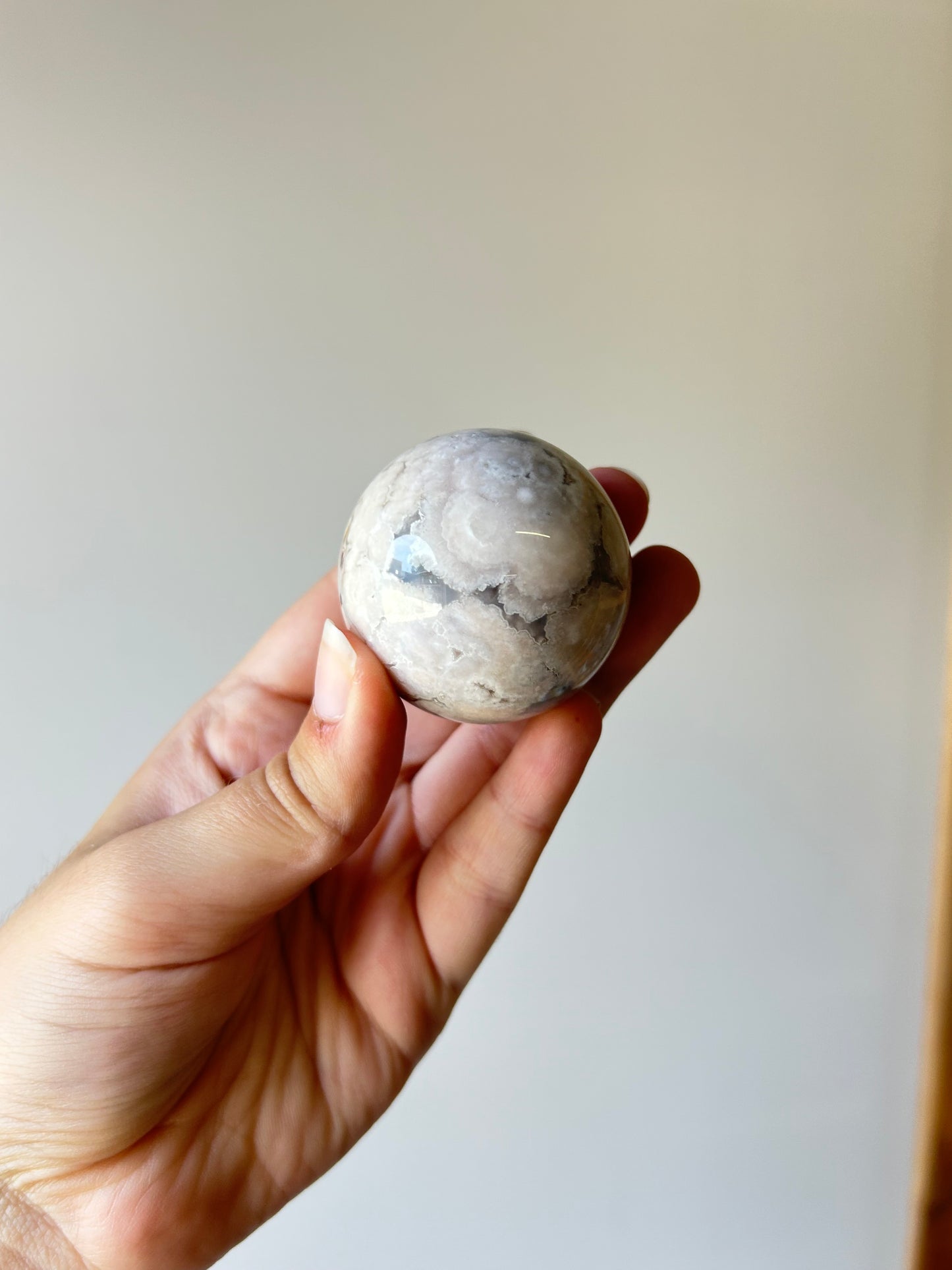 Flower Agate Sphere