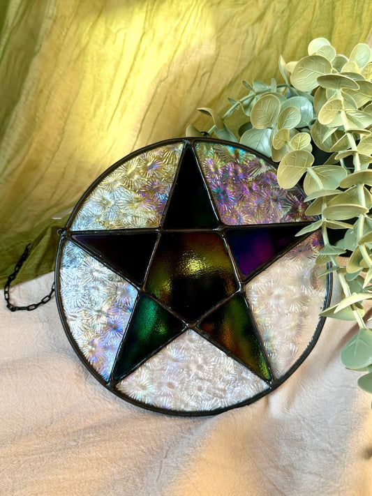 Pentacle Stained Glass